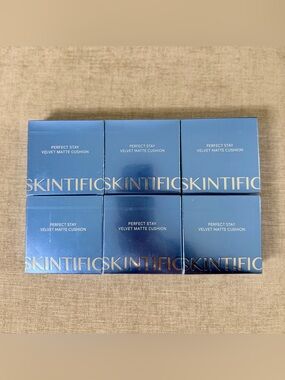 Skintific Perfect Stay Velvet Matte Cushion Bundle – All 6 Shades New & Sealed